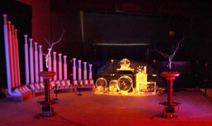 Set-up for the video shoot.