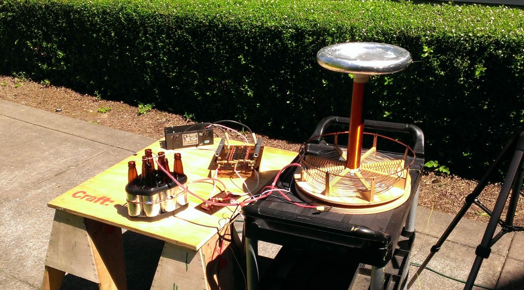 Test coil built by Make Magazine staff