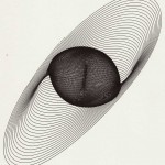 Geometric pattern drawn by a harmonograph